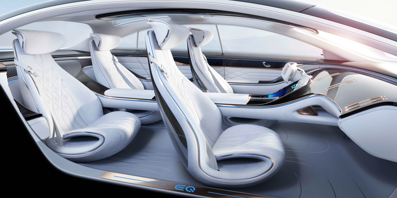 Illustration for article titled The Mercedes-Benz Vision EQS Sets Up An All-Electric S-Class And The Lighting Is Wild